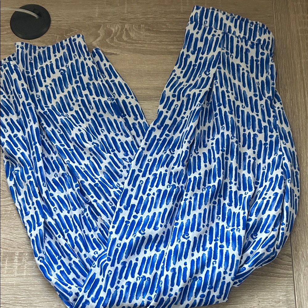 Skies Are Blue Abstract Blue and White Garment